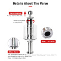 Straight PipeType Brewing Equipment Pressure Relief Valves